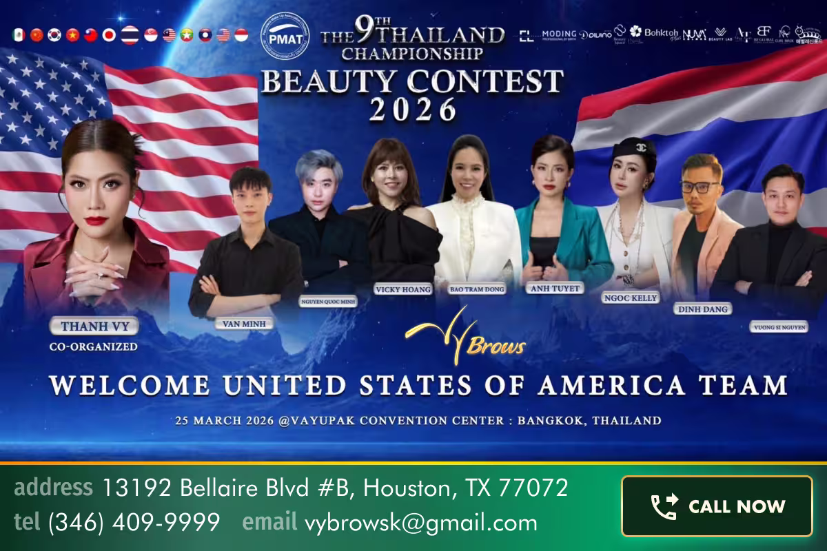 VyBrows en PMU Thailand 2026 — CEO Thanh Vy como Co-Organizadora
